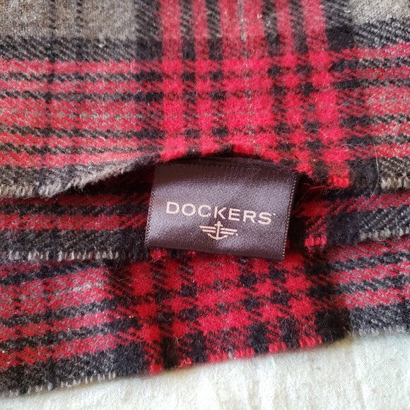 Dockers Wool Blend Car Coat with Scarf (Black, M) NWOT - Picture 9 of 10